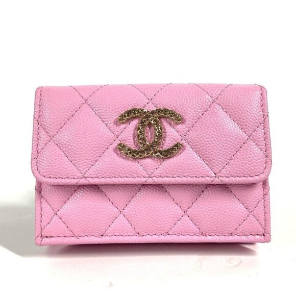 CHANEL AP3182 CC CC Mark Matelasse Small Flap Wallet Compact wallet - Picture 1 of 15